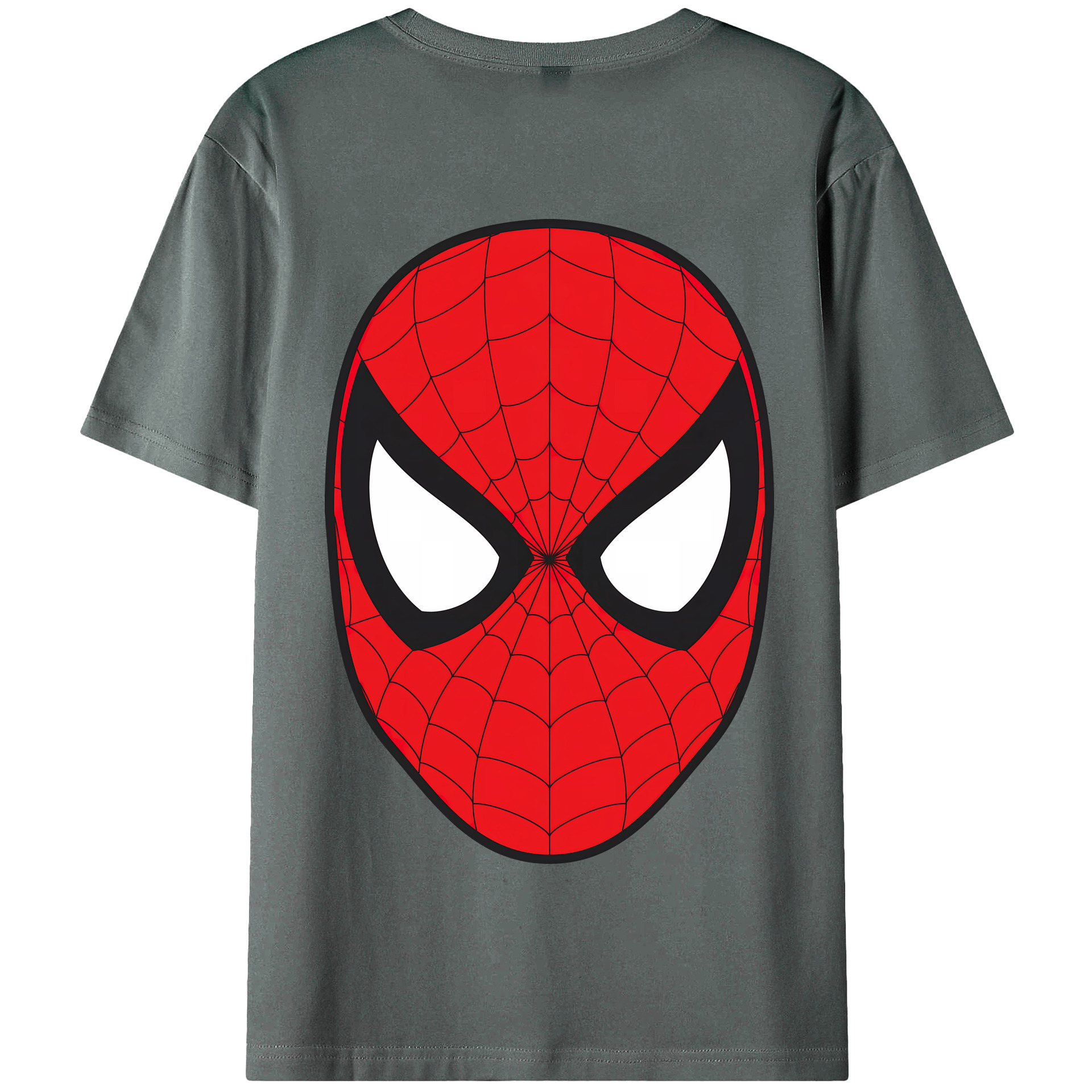（画像用） Spider Man スパイダーマン 綿100％半袖Tシャツ（背面プリント）